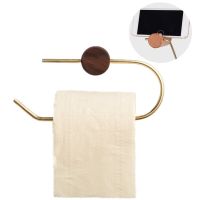 Nordic Towel Hanging Rack Toilet Paper Holder Bathroom Paper Stand Toilet Roll Tissue Wooden Rack Toilet Roll Holders