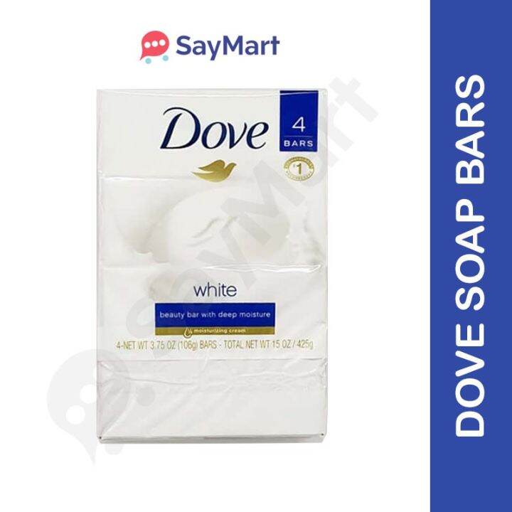 DOVE SOAP BAR 4PCS PACK WHITE Lazada PH