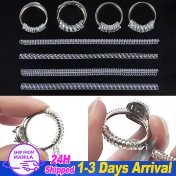 Ring Size Adjuster Invisible Resizer Reducer Set 10 Pieces