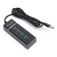 【☸】 Rehmans store. USB HUB 3.0 HUB แยก USB หลาย USB 3.0 2.0 HUB USB 4พอร์ตหลายพอร์ตอุปกรณ์เสริมสำหรับ PC พร้อมอะแดปเตอร์ไฟฟ้าสำหรับคอมพิวเตอร์