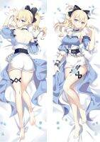 ปลอกหมอนเท่านั้นเคสหมอนโอตาคุลายอนิเมะ Genshin Impact Cosplay Dakimakura Jean Gunnhildr ผิวสีพีชของขวัญสไตล์ญี่ปุ่น