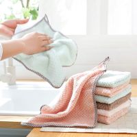 2399-2 Wiping Cloth Stick To Oil And Absorb Water. Household Cleaning Table Towel Dishcloth Cleaning And Degreasing Dish Cloth  Towels