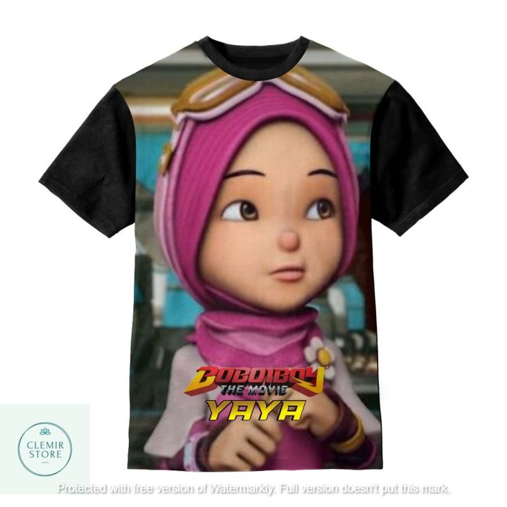 2023 Kids 3D TShirt Printing Clothes Boboiboy Anime Clothes / Yaya