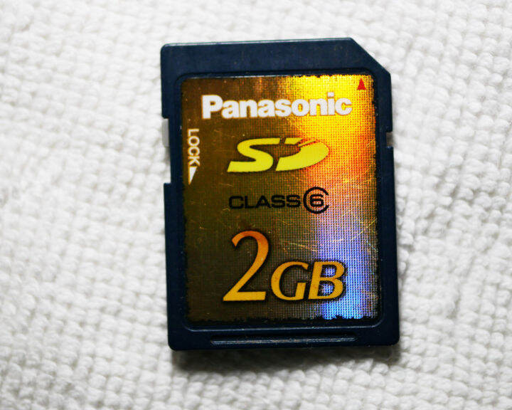 Panasonic 2GB Class 6 SD Memory Card Original Genuine, protected
