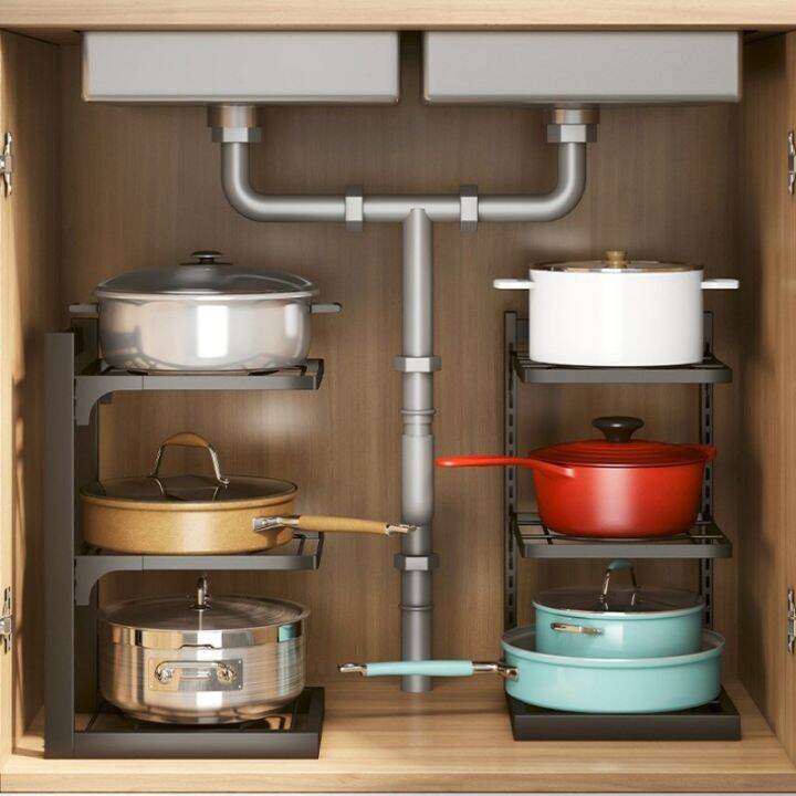 kitchen saucepan Adjustable Kitchen organizer kitchen organizer storage Lazada PH