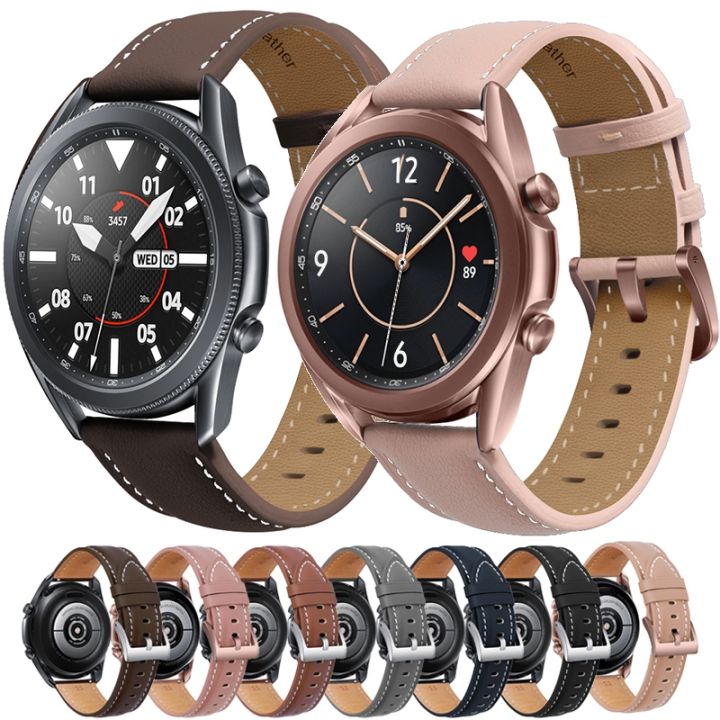 20mm-leather-strap-for-samsung-galaxy-watch-3-41-45mm-active-2-gear-s3-22mm-bracelet-for-huawei-watch-gt2-46mm-replacement-band