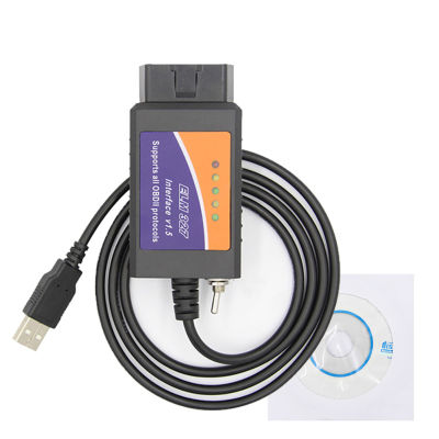 【ซินซู🙌】อุปกรณ์ USB OBD2ตัว ELM327อินเทอร์เฟซที่เข้ากันได้กับเครื่องสแกน OBD2สวิตช์ HS-CAN/MS-CAN