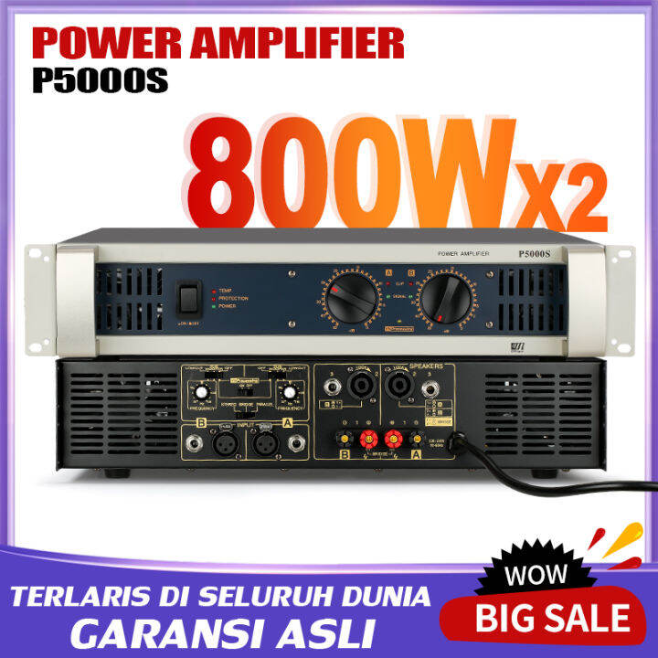 P5000S profesional power amplifier 800W * 2 2-channel 8 ohm/4 ohm audio