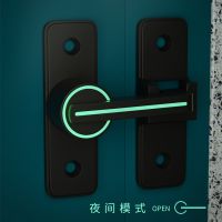 【LZ】✈☸♚  Luminous Window Barn Door Bolt Heavy Duty Door Latch Buckle Flip Safety Door Bolt for Barn 90  180 Degrees Dual-Purpose