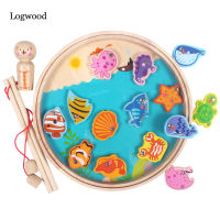 Kids Wooden digital magnetic Fishing Game 3D Puzzle Educational toys for children childrens games Fish toy Magnet Fishing Toy