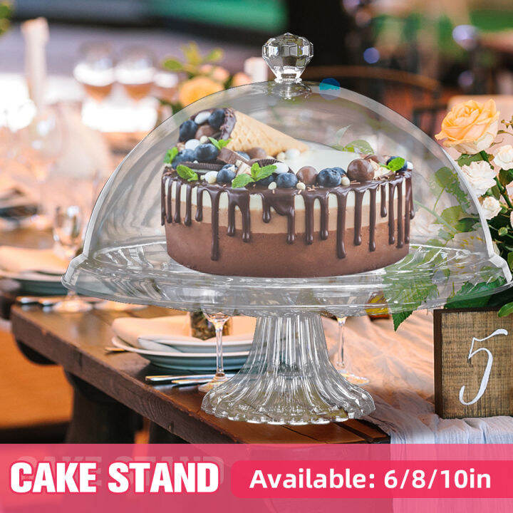 Cookie Muffin Display Serving Plate Party Birthday Cupcake Stand Dome