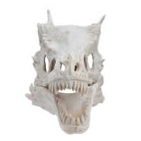 Dragon Skeleton Latex Simulation Dinosaur Skull Head Cover Halloween Costume Party Cosplay Props Decoration