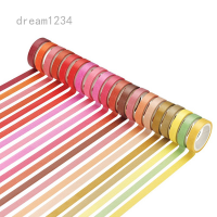 Dream1234 เทปวาชิ หลากสีสัน สำหรับตกแต่งสแครบบุ้ค จำนวน 60 ม้วน