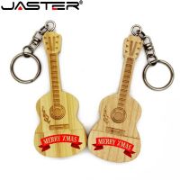 JASTER New hot sale wooden guitar usb flash drive pendrives pen drive 8GB16GB32GB 64GB car key flash card memory stick mini gift