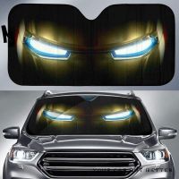 Front Windshieled Sunshade for Car Cool Iron Eyes Print Auto Visor Shield Cover Summer Vehicle Sun Shades pare soleil de voiture Sunshades