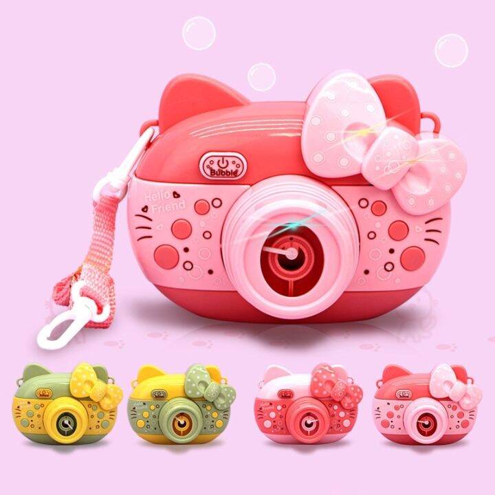 Hello Kitty Bubble Camera with Lights and Sounds Bubble Blower Maker Machine Toys Lazada PH