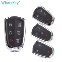 [New Changes] WhatsKey 3/4/5/6ปุ่มเปลี่ยนสมาร์ทรีโมทคีย์เชลล์สำหรับ Cadillac Escalade ESV XTS CTS ATS CT6 SRX Auto Key Case Blade