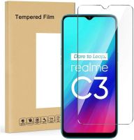 Realme OPPO กระจกนิรภัยสำหรับกระจก C3ฟิล์มป้องกันป้องกันการระเบิดป้องกันเคสหน้าจอป้องกันหน้าจอโทรศัพท์ใส9ชม. 2.5D