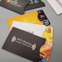 【CW】♙✈  New Blocking Reader Storage Card Holder Cover ID Credit Safe  Anti-rfid NFC Protector