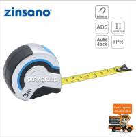 ZINSANO - ตลับเมตร Auto lock Pro 3 ม.รุ่น Z035001 สำหรับการวัดระยะ ตรวจสอบขนาดของชิ้นงานต่างๆ เหมาะสำหรับงานทั่วไป  ส่งฟรี