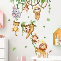 Forest Animals Theme Wall Stickers for Baby Room Kids Room Decoration  Kindergarten Playroom Background Wallpaper Wall Decals Wall Stickers Decals