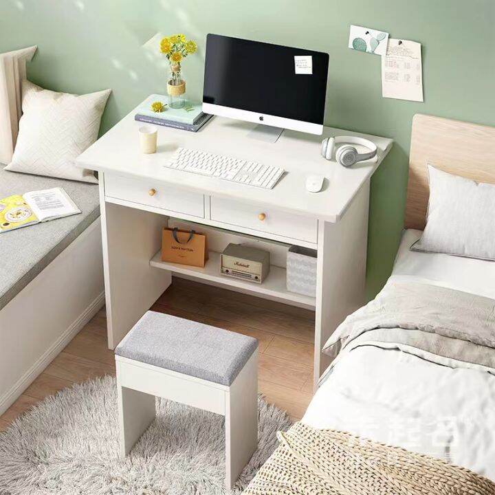 Modern home Table Computer Study Desk with Storage Rack with drawer