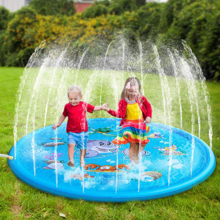 Sprinkle And Splash Play Mat Swimming Pool Float Inflatable Water Toys ...