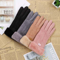 ใหม่แฟชั่นผู้หญิงถุงมือฤดูใบไม้ร่วงฤดูหนาวน่ารัก Furry Warm Mitts Full Finger Mittens ผู้หญิงกีฬากลางแจ้งหญิงถุงมือ Screen