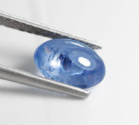 3.15 ct ไพลิน ซีลอน (Ceylon Blue Sapphire) เผาเก่า สีฟ้าอมน้ำเงิน