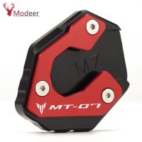 ■ LOGO MT-07 Side Stand extension Enlarge Plate Pad For Yamaha MT07 MT 07 2014 2022 2021 2019 2018 2017 2016 2015 2014