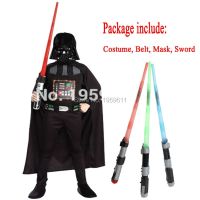 2020 Darth Kids Boy Cosplay Costumes Children Movie Cos Sets With Swords And Mask Halloween Decor Clothes