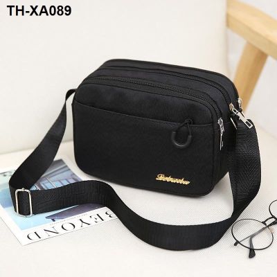 ☊❏ The new female bag multilayer fashionable single shoulder is contracted mobile phone han edition inclined on the spot