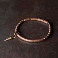 Whole Viking Hammered Pure Copper Bracelet Retro Processed Oxidized Street Rock Style Metal Vajar Unisex Men Women Gift Jewelry