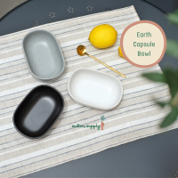 earth capsule mini bowl เซรามิก เกรด B ชาม ทรง วงรี ใส่อาหาร ขนมหวาน คาเฟ่ เข้าไมโครเวฟ เครื่องล้างจานได้