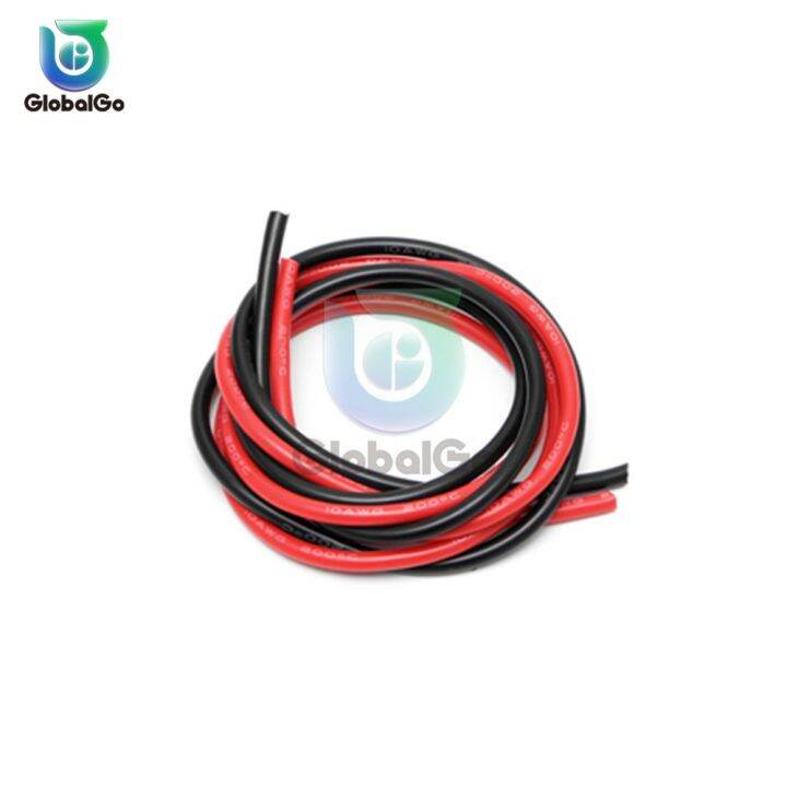 xblftn-12awg-10awg-ลวดซิลิกอน14awg-2เมตรนุ่มกันความร้อนทองแดงชุบดีบุกสายซิลิโคนสายที่ควั่นแล้ว