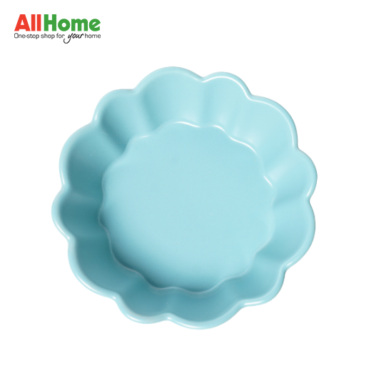 Round Deep Dish Bowl Plate Waveside Blue Lazada PH