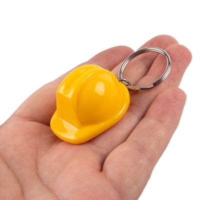 【hot】▦  1Pcs Plastic Helmet Hard Hat Keychain Event Practical Color Safety Jewelry