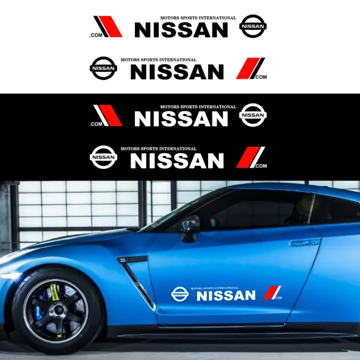 2pcs Car Body Sticker Car Door Side Sticker Car Logo Decal Decoration For Nissan Juke Patrol