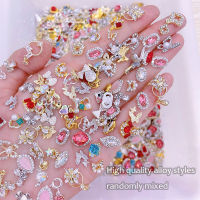 สวยงามคุณภาพสูงแก้วโลหะเล็บ Rhinestones ผสมรูปร่างสำหรับอุปกรณ์ตกแต่งเล็บ DIY คริสตัล-Fenpier