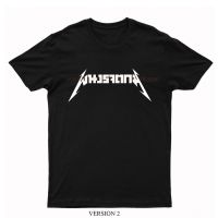?? [2023hot tshirt] เสื้อยืด ผนงรจตกม รุ่น Font Metallica(Parody)
