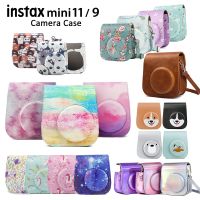 ฟิล์มสำเร็จรูปสำหรับ Fujifilm Instax Mini 11,เคสกระเป๋าหนัง PU สำหรับกล้องฟิล์มสำเร็จรูปพร้อม Tali Bahu สีชมพู/น้ำเงิน/ม่วง/เทา/ขาว