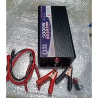 อินเวอร์เตอร์ เพียวซายเวฟ 5000w 12v/24v Inverter pure sine wave 12V/24V ถึง 220V เครื่องแปลงไฟ 2หน้าจอ 2พัดลม