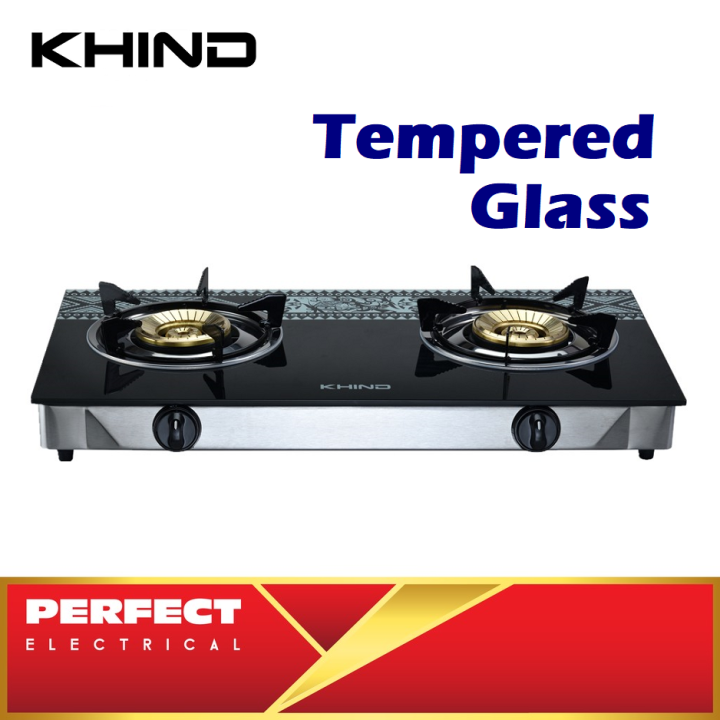 Khind GCG6311 Glass Top Gas Cooker 2 Burner Gas Stove Table Top Lazada