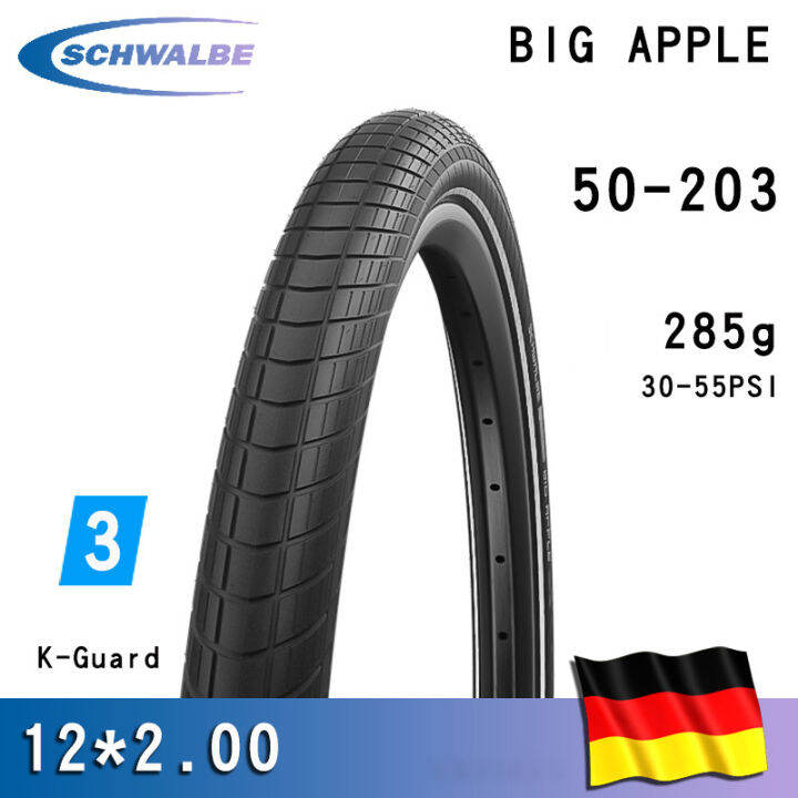 CODSchwalbe City Bike Tire 12 14 16 18 20 24 26 28 Inch Steel Tire 2 00 2 15 BIG APPLE Wheel