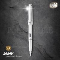 LAMY ปากกาหมึกซึม ลามี่ ซาฟารี สีขาว  หัว F 0.5 mm - LAMY safari Fountain Pen - white Barrel (Nib F) (พร้อมกล่องและใบรับประกัน)