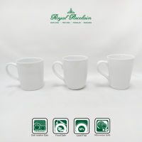 แก้วมัค (MUG) แพ็ค 1 ชิ้น มีให้เลือก 4 แบบ เนื้อพอร์ชเลน สีขาว แบรนด์รอยัล ปอร์ซเลน Royal Porcelain เซรามิค เกรดพรีเมี่ยม