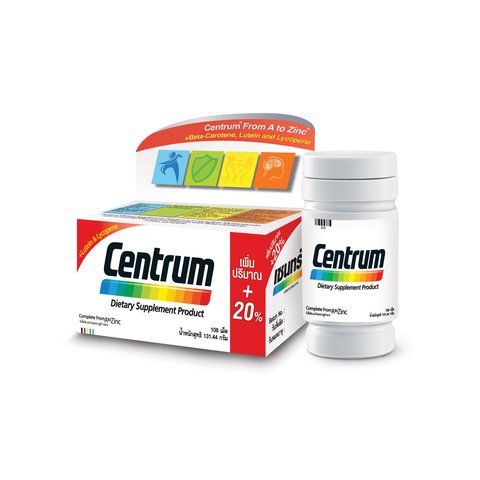 centrum-dietary-supplement-108s-เซนทรัม-ผลิตภัณฑ์เสริมอาหาร-วิตามินและเกลือแร่รวม-22-ชนิด-108เม็ด