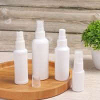 1Pc 20/50/60/100ml Refillable white Plastic Travel Bottles Atomizer For Empty Perfume Bottle Flask With Small Sprayer Toxic Free Travel Size Bottles C