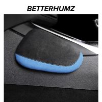 BETTERHUMZ Alcantara For Audi A3 A4 A5 A6 SQ5 Q5 TT Q3 Knee Pad For Car Interior Pillow Comfortable Elastic Cushion Memory Foam