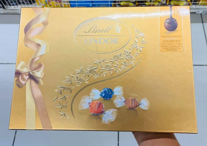 Lindt Lindor Assorted Chocolates 168g ️ Milk Hazelnut Dark